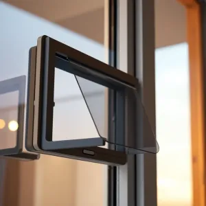 Drzwiczki dla kota w szybie zespolonej