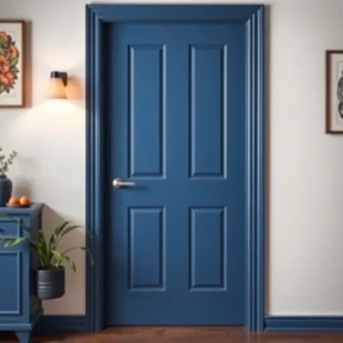 Farbą Akrylową Do Drzwi Z Okleiny