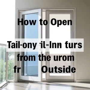 Jak otworzyć uchylone drzwi balkonowe od zewnątrz
