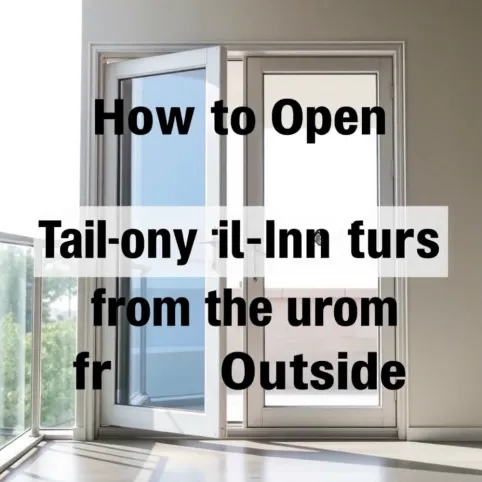 Jak otworzyć uchylone drzwi balkonowe od zewnątrz