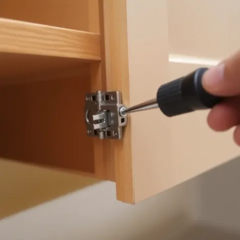 Jak podnieść drzwi w szafie na zawiasach