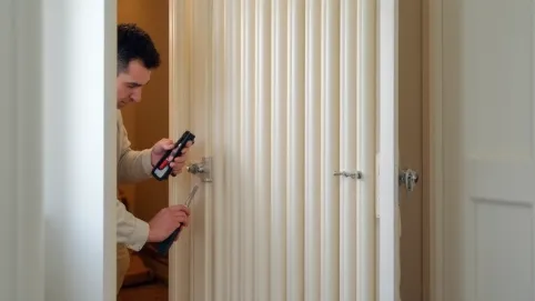 jak się montuje drzwi harmonijkowe