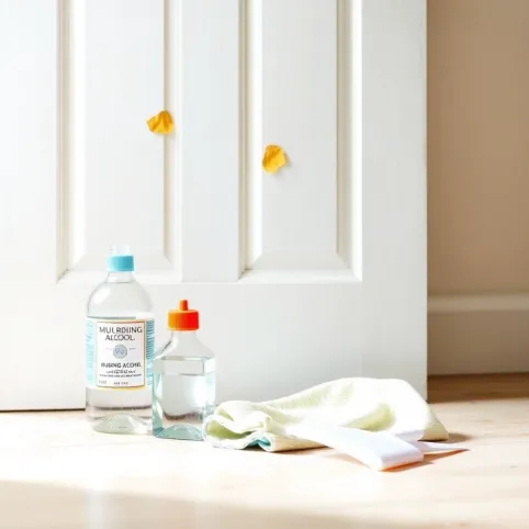 Jak usunąć klej po taśmie z drzwi