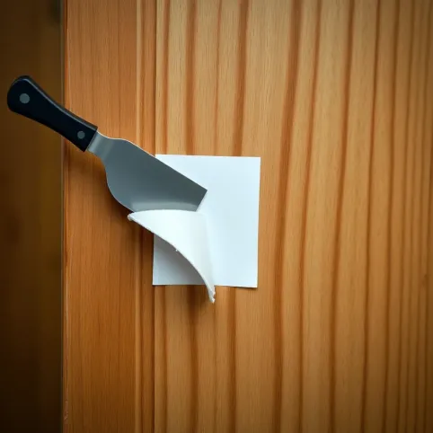 Jak usunąć naklejki z drzwi drewnianych