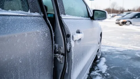 jak zamknac zamarzniete drzwi w samochodzie