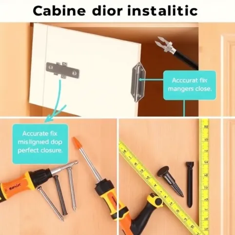 Jak zamontować drzwi do szafy na zawiasach