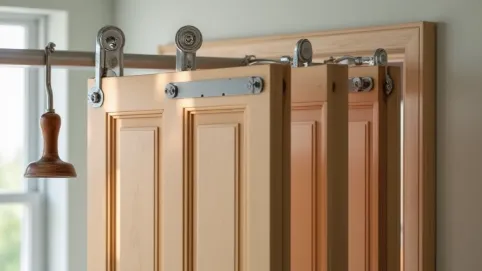 jak zamontować drzwi harmonijkowe