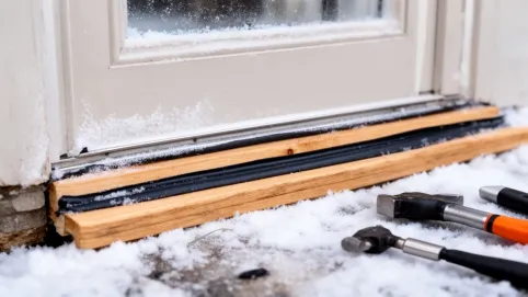 jak zrobić próg do drzwi zewnętrznych