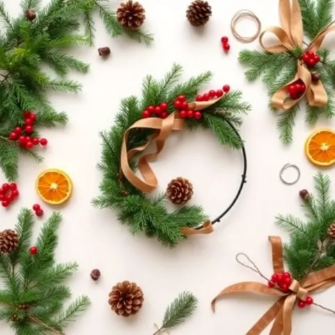 Jak zrobić wianek świąteczny na drzwi