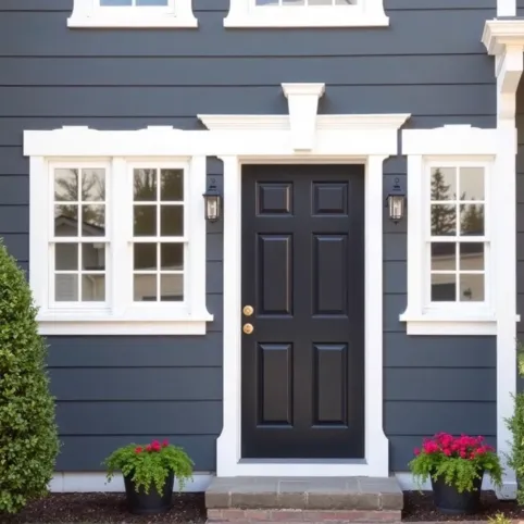 Jaki kolor drzwi zewnętrznych do białych okien