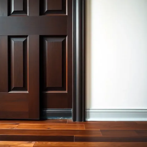 Jaki kolor listew przypodłogowych do ciemnych drzwi