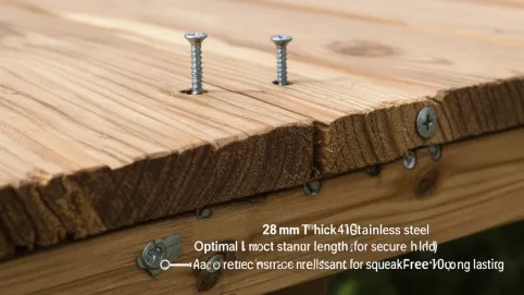 Jakie wkręty do deski tarasowej 28 mm