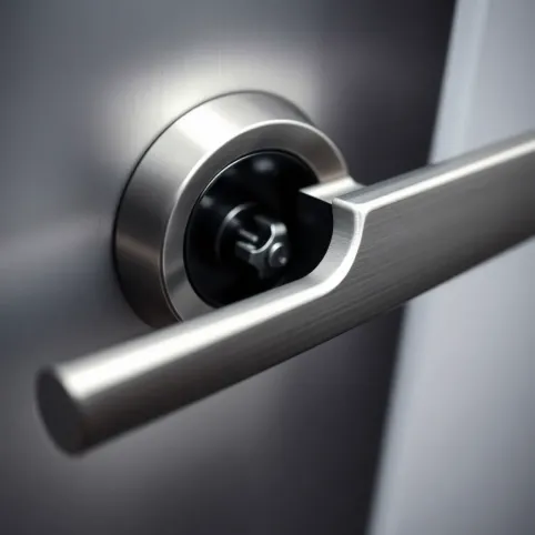 Klamka do drzwi z blokadą