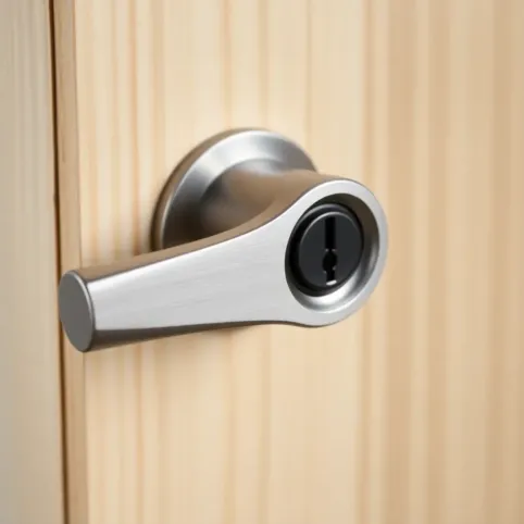 Klamka do drzwi zewnętrznych z wkładką