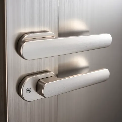 Klamka z zamkiem do drzwi balkonowych dwie strony