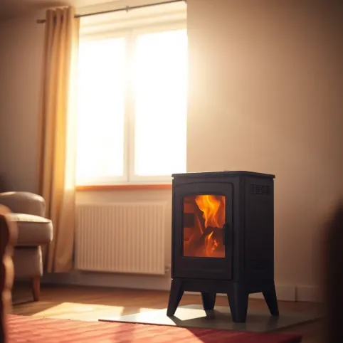 Mały piec co do mieszkania