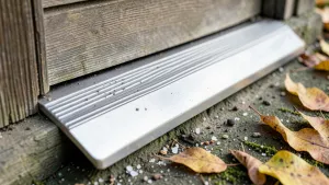 metalowa nakładka na próg drzwi wejściowych