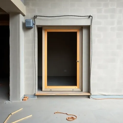 Montaż drzwi balkonowych przed wylewką