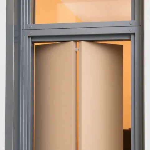 Montaż drzwi harmonijkowych w futrynie metalowej