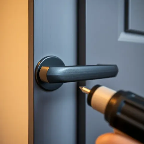 montaż klamki drzwi wewnętrzne