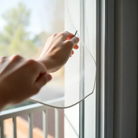 Montaż moskitiery na drzwi balkonowe