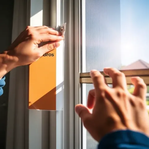 Montaż moskitiery na drzwi balkonowe bros