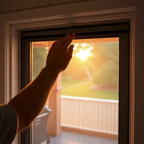 Moskitiera przesuwna na drzwi balkonowe montaż