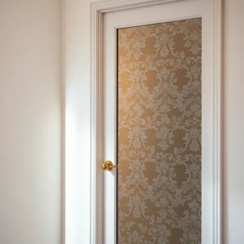 Naklejki na szyby w drzwiach pokojowych