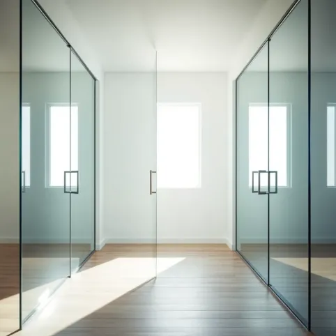 Nowoczesne drzwi szklane do pokoju