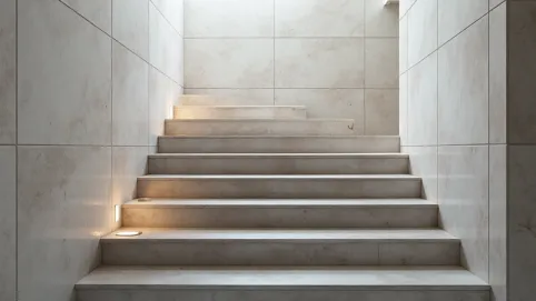 Nowoczesne schody z płytek