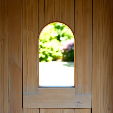 Otwór w drzwiach dla kota