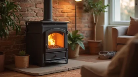 Piec na pellet z podajnikiem do małego mieszkania