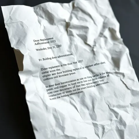 Podanie o wymianę drzwi do administracji wzór