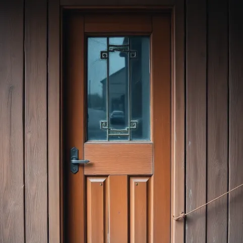 Pomysł na stare drzwi z szybą