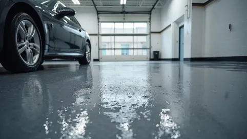 Posadzka przemysłowa w garażu