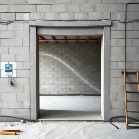 Powiększenie otworu drzwiowego w ścianie nośnej w bloku