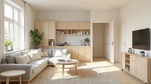 Projekt mieszkania 46m2