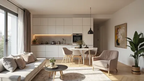 Projekt mieszkania 48m2