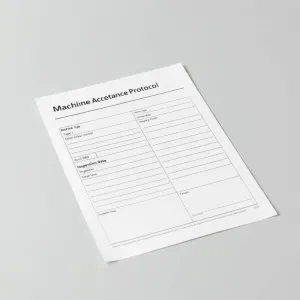 Protokół odbioru maszyny wzór