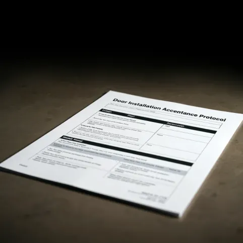 Protokół odbioru montażu drzwi wzór