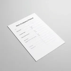 Protokół odbioru prac wzór