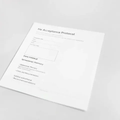 Protokół odbioru rekuperacji wzór