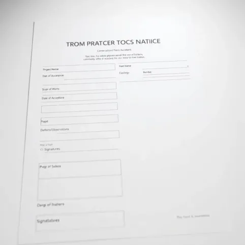 Protokół odbioru robót wzór