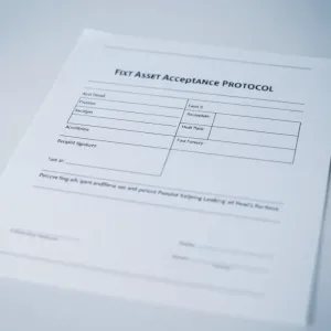 Protokół odbioru środka trwałego wzór