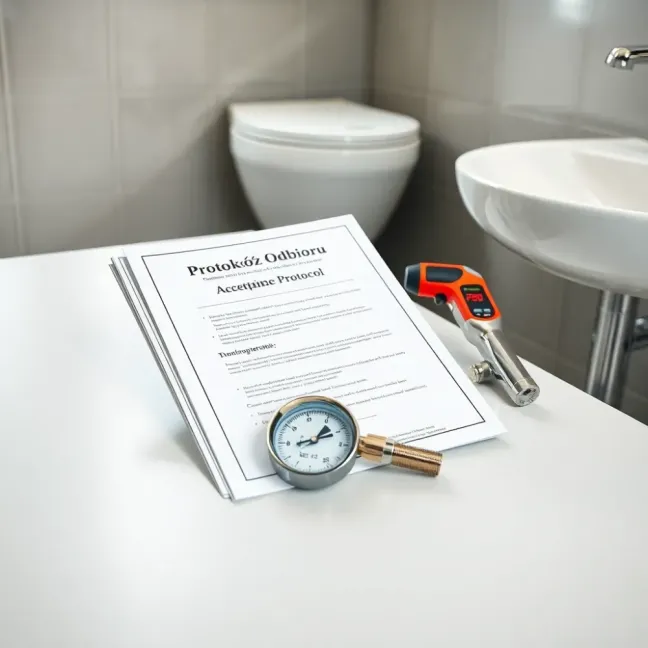 protokół odbioru wewnętrznej instalacji wodkan i co