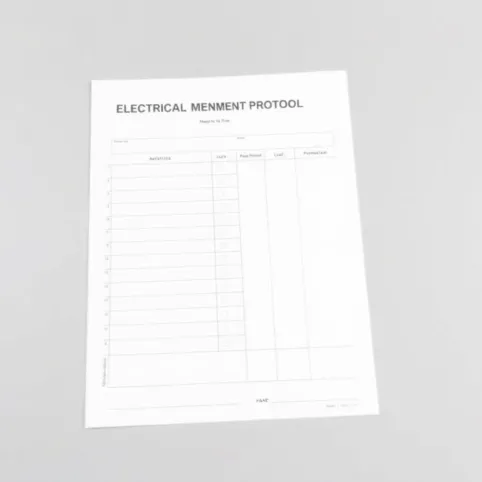 PROTOKÓŁ pomiarów elektrycznych wzór