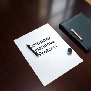 Protokół przekazania samochodu służbowego  wzór