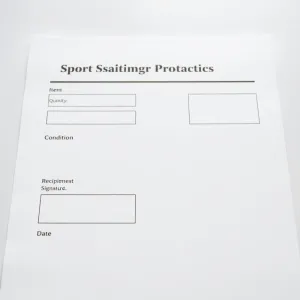 Protokół przekazania sprzętu sportowego wzór