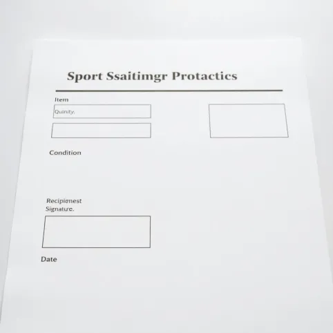 Protokół przekazania sprzętu sportowego wzór