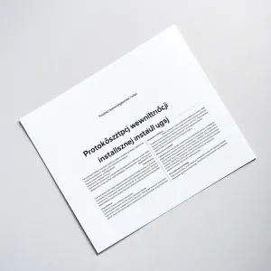 Protokół szczelności wewnętrznej instalacji gazowej wzór